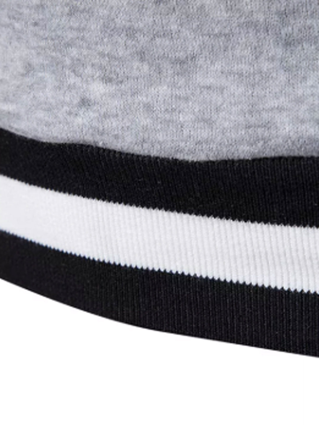 Men's Colorblock Autumn Winter Warm V-Neck Long Sleeve Sweatshirt