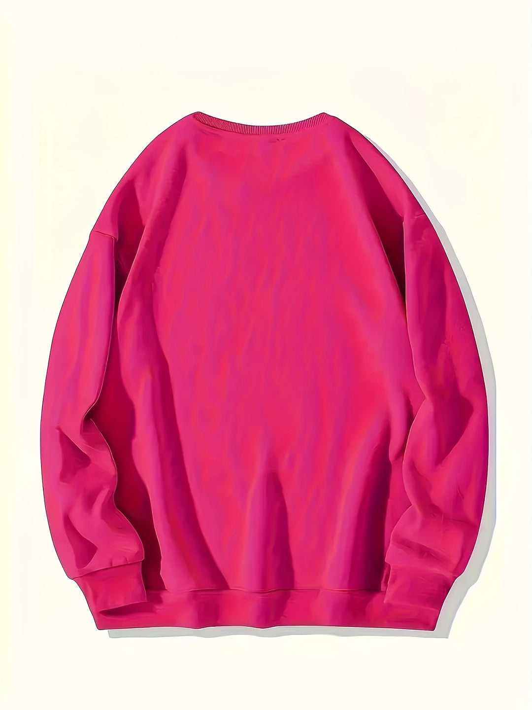 Plus Size LOVE Print Sweatshirt, Casual Long Sleeve Crew Neck Sweatshirt, Women's Plus Size Clothing