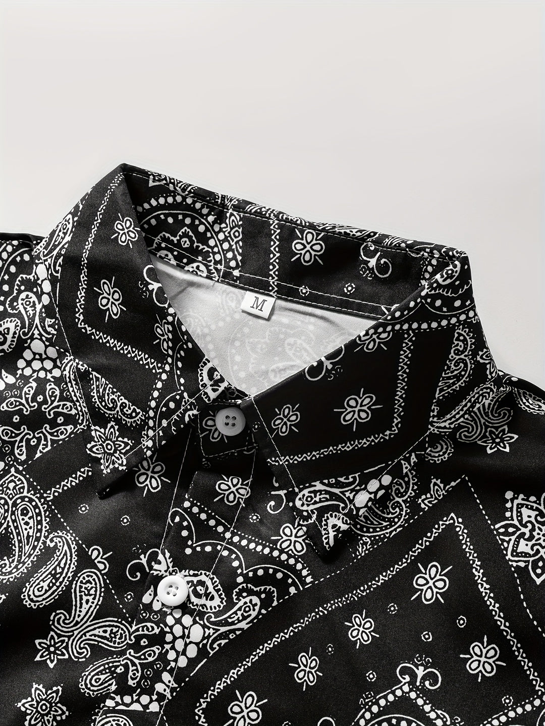Retro Paisley Pattern Men's Shirt Top Turn-Down Collar Long Sleeve Closure Male Casual Shirt For Men Daily Vacation Streetwear
