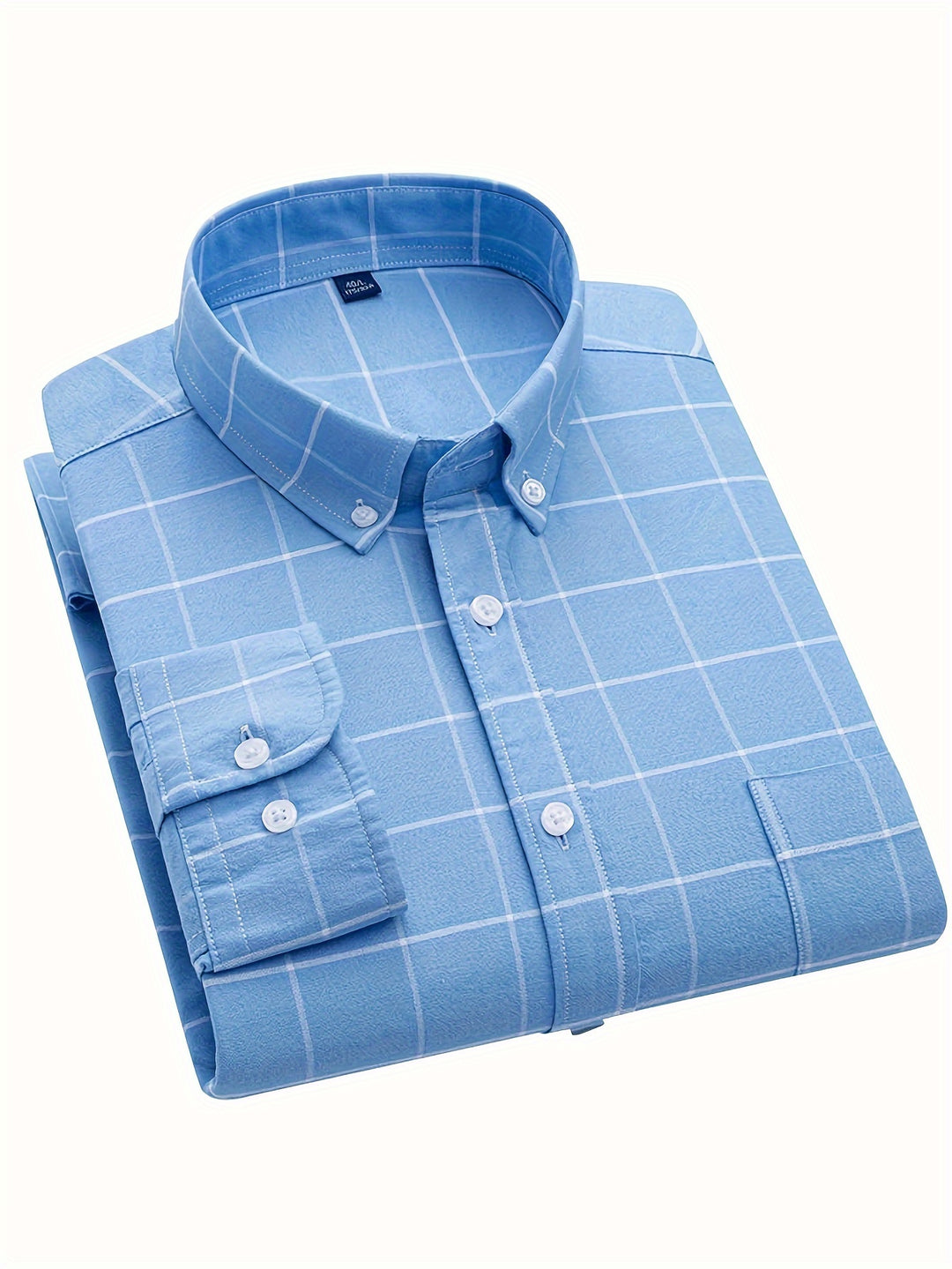 Men's Stylish Stripe Pattern Shirt, Casual Breathable Lapel Button Up Long Sleeve Shirt Top For City Walk Street Hanging Outdoor Activities