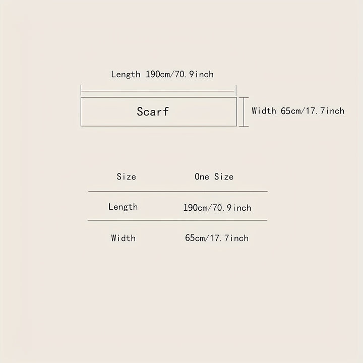 Stylish Jacquard Fringe Scarf Elegant Imitation Cashmere Warm Wrap Shawl Autumn Winter Thick Coldproof Unisex Scarf