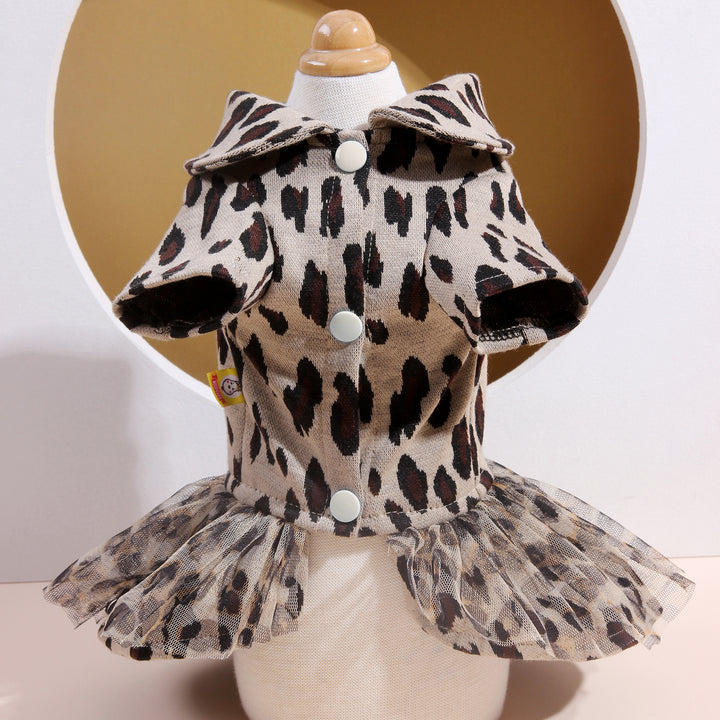 Stylish Leopard Print Pet Dress - Perfect for Small Breeds!