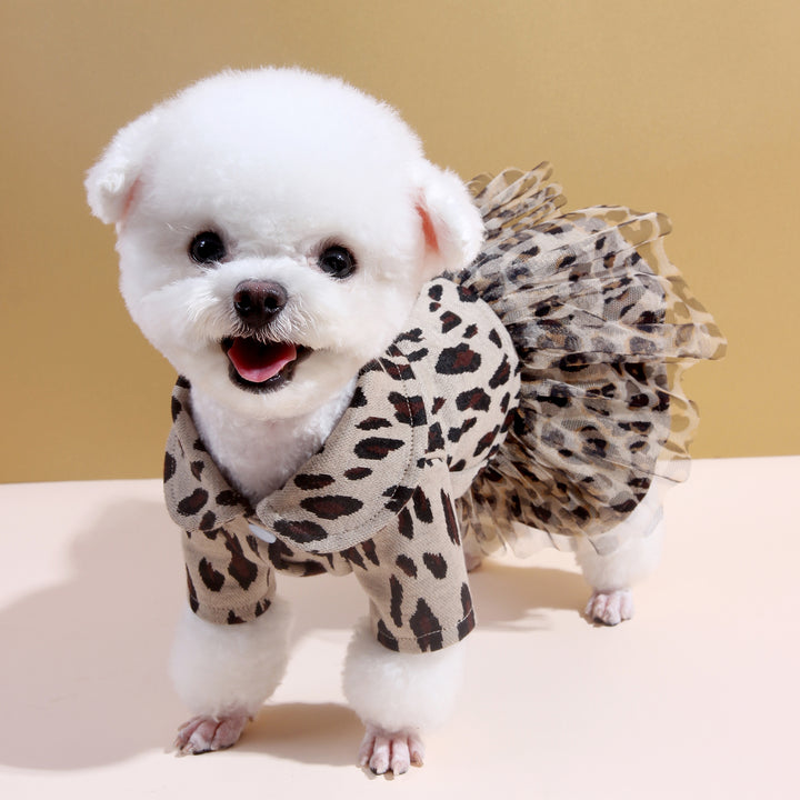 Stylish Leopard Print Pet Dress - Perfect for Small Breeds!