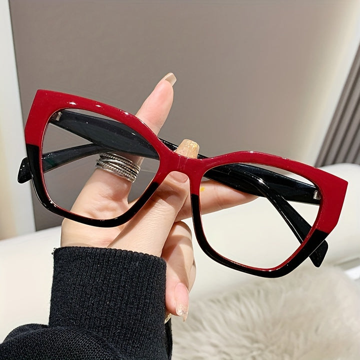 Blue Light Blocking Glasses Jelly Tortoiseshell Cat Eye Clear Lens Anti Eyestrain Glasses For Women