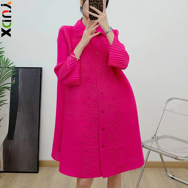 2024 Early Spring Plus Size Dress - YUDX Miyake Lapel Jacket