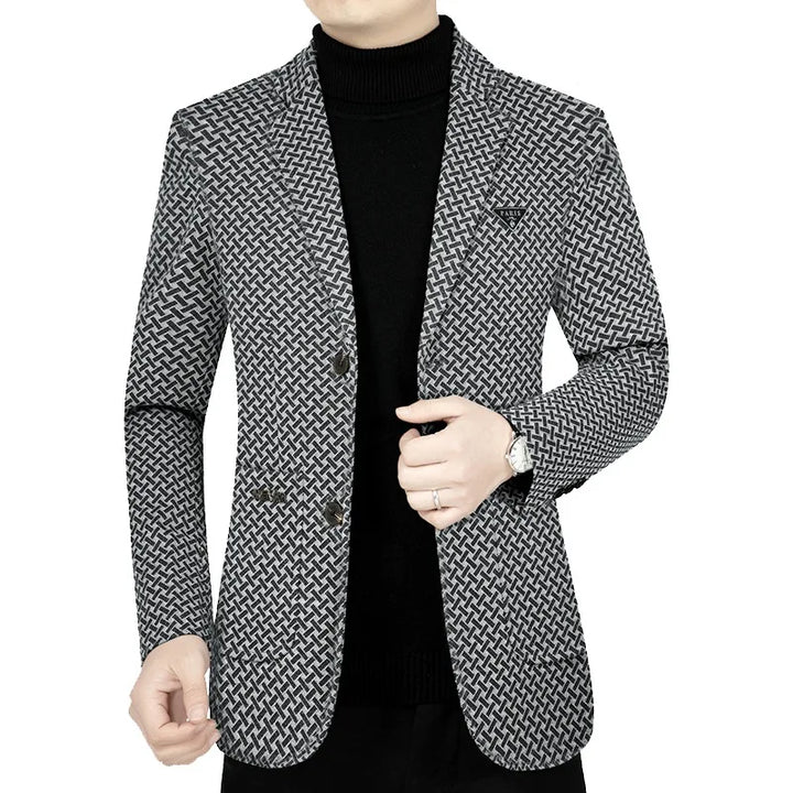 High Quality Men's Checkered Blazers - Spring Slim Fit - Size 4XL