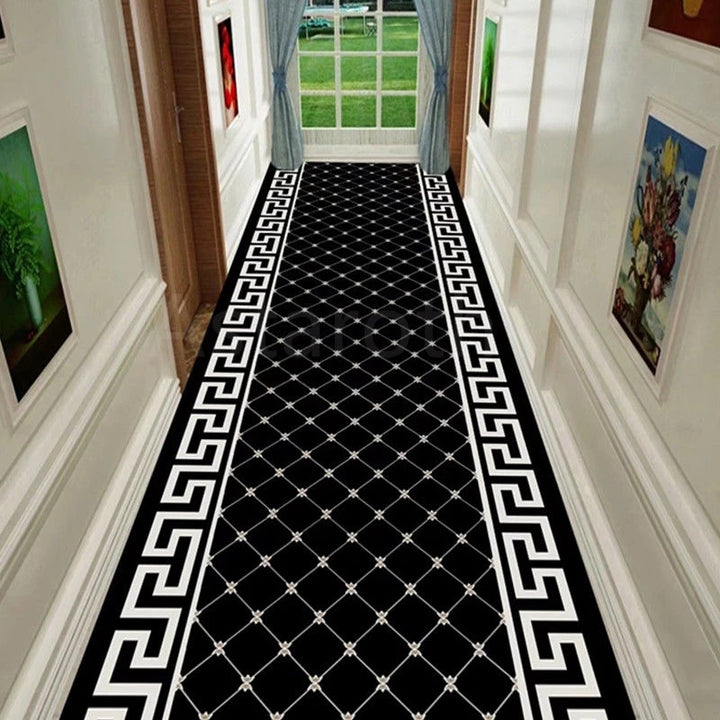 Light Luxury Diamond Shaped Pattern Lobby Carpets Rug Stairway Hallway Stairs Home Decor Corridor Aisle Runner Wedding Anti Slip