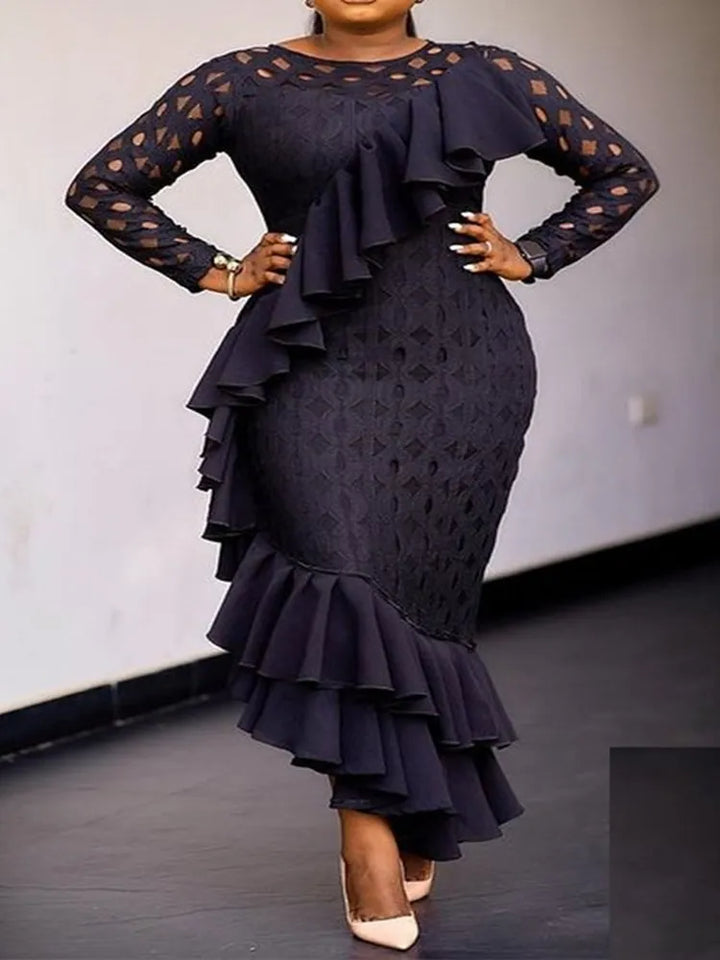 Stunning Black Long Sleeve Dress for Party, Prom, Church - Fall 2024 Collection