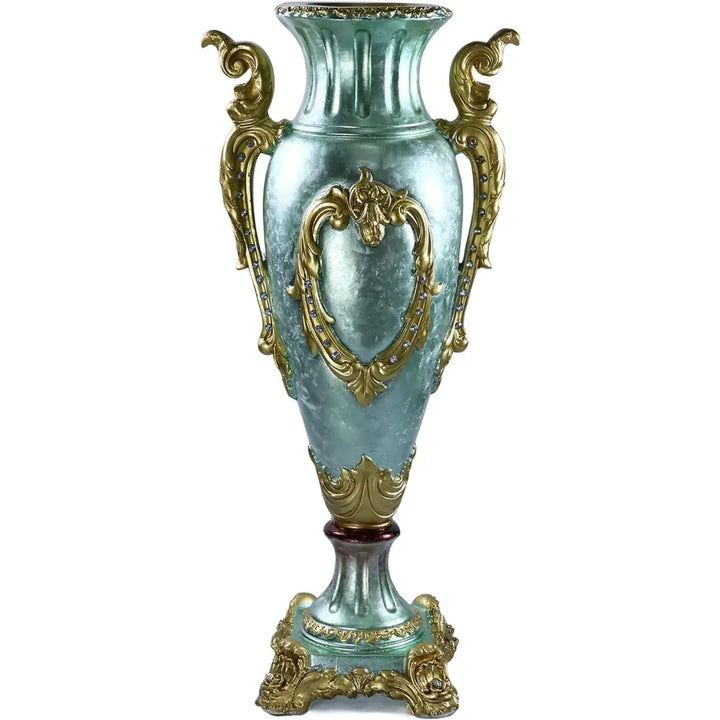Trophy Floor Vase for Living Room Decor Vases 35.4 Inch Green Tall Floor Vase Home Decorations Decoration Flower Garden