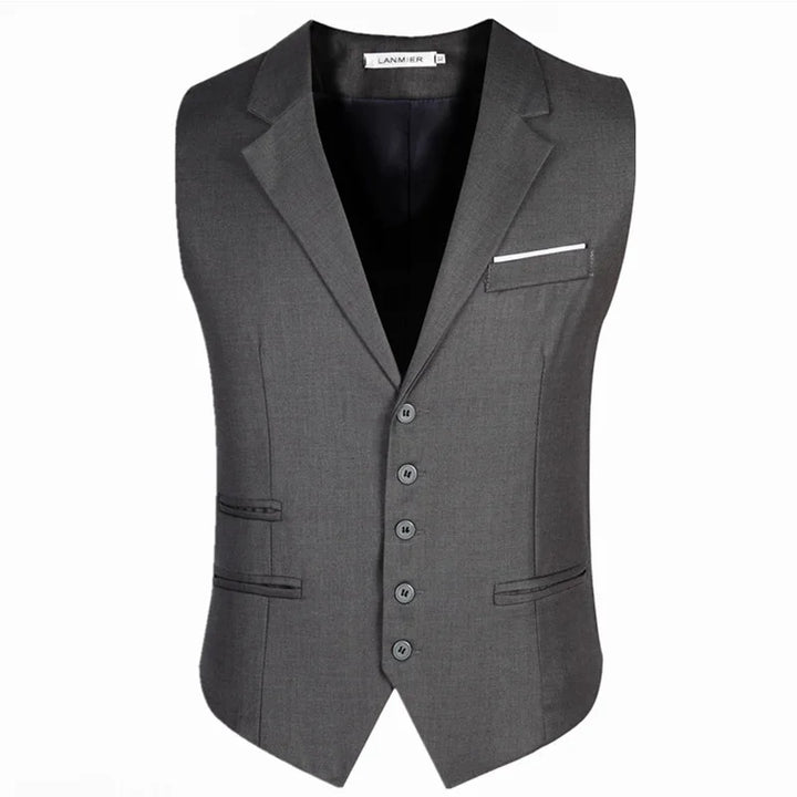 Dress Vests For Men Slim Fit Mens Suit Vest Male Waistcoat Gilet Homme Casual Sleeveless Formal Business Jacket Plus Size M-6XL