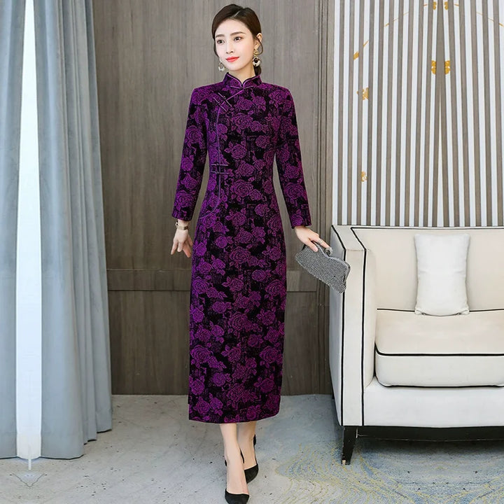 2023 Autumn Fashion Qipao Dress - Chinese Style Versatile Banquet Dress