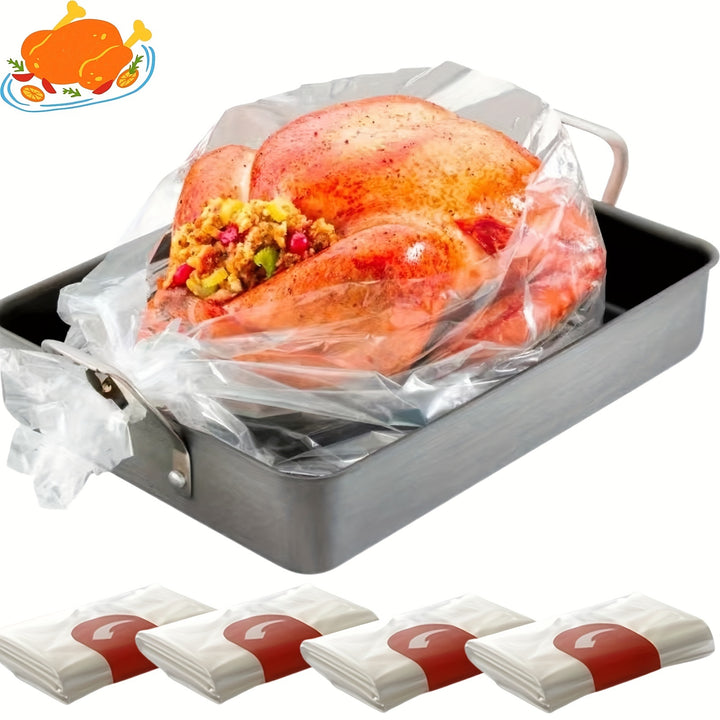 20pcs, Oven Bags For Cooking, Meat Baking Bags, Meat Chicken Fish Vegetables Large Baking Bags, Cooking Meat In Kitchen Microwave, Summer Decoration, Summer Supplies, Wedding Decor, Wedding Supplies, Theme Party, Baking Supplies